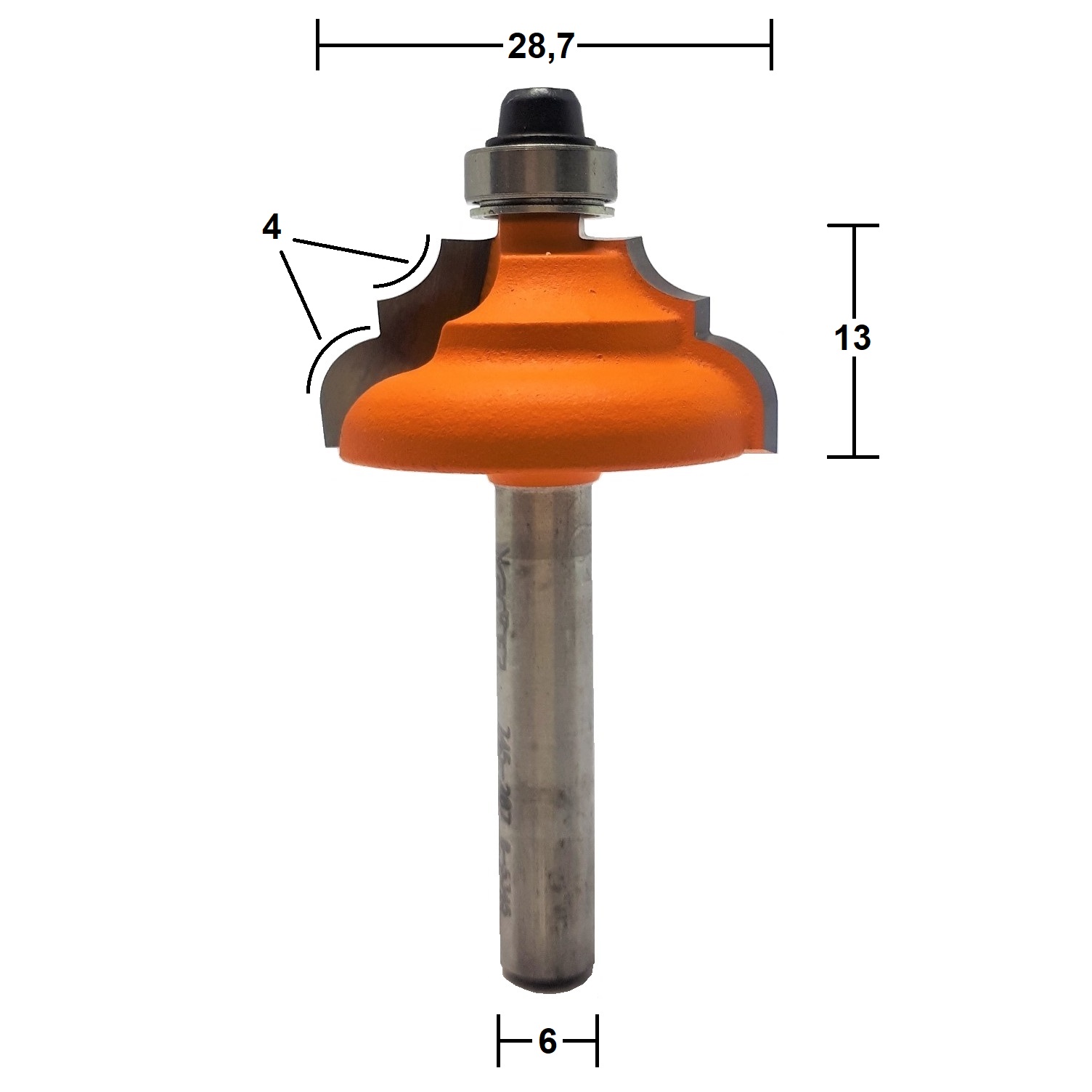 Fresa para Moldura HW Ø28,7x4mm - marca CMT - Cód. 745.287.11